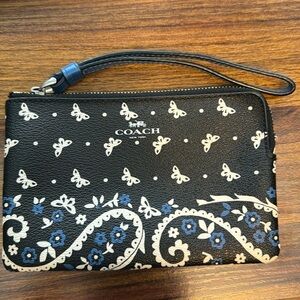 Coach butterfly wristlet